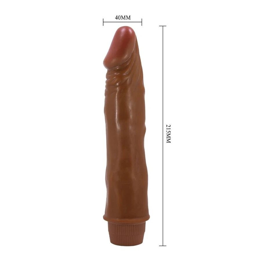 BAILE - VIBRATORE REALISTICO NANO 21 CM MULATTO